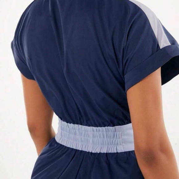 NWOT Colorblock Patched Pocket Romper - Picture 4 of 12